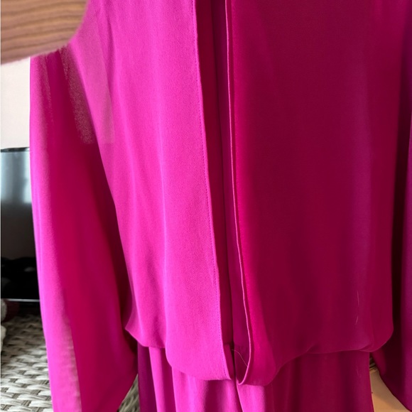 Laura tie waist chiffon dress, size 10, freshly dry cleaned. - Picture 5 of 6